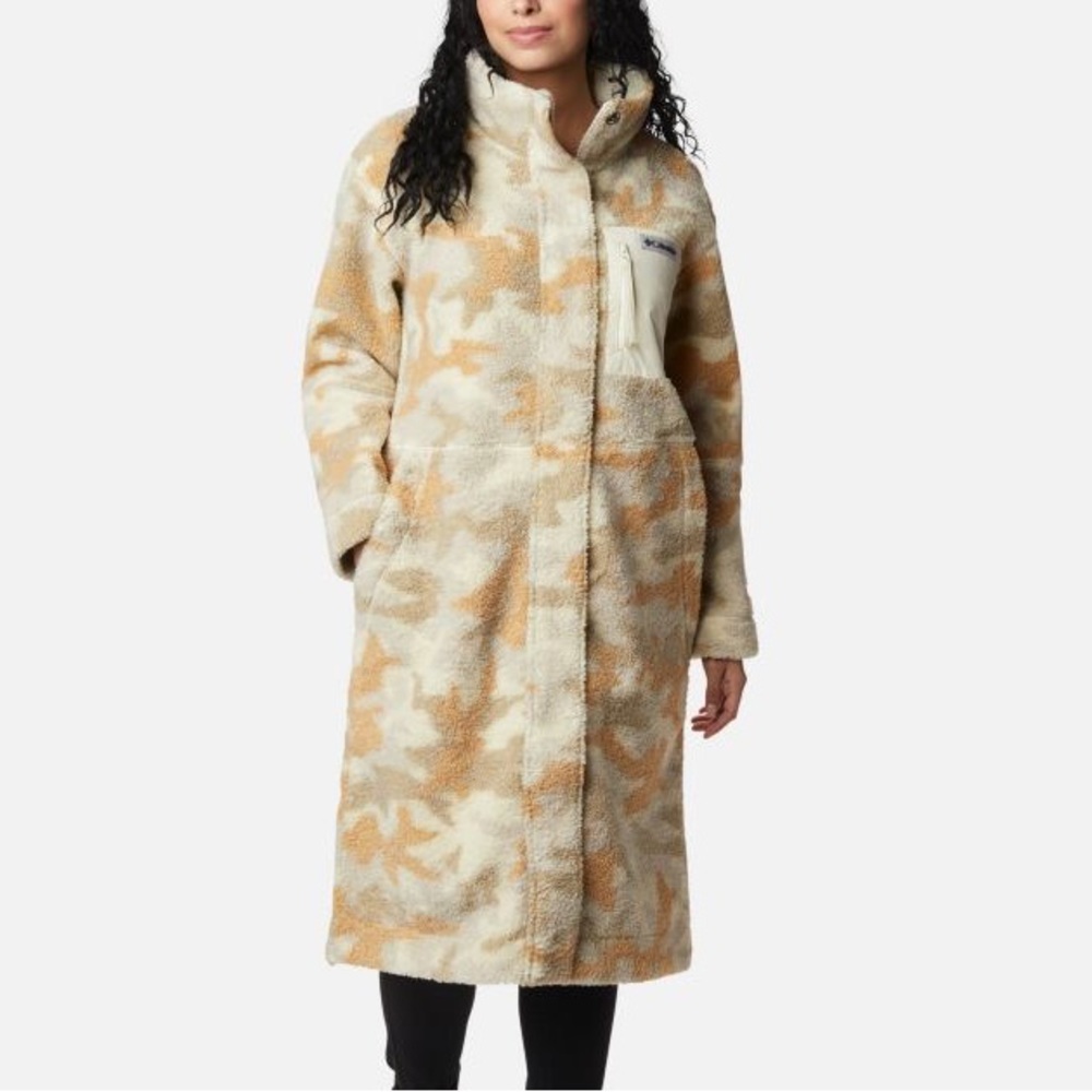 Full length Columbia teddy coat (camo)